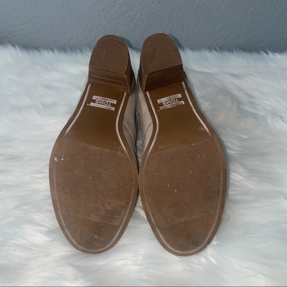 Toms Desert Taupe‎ Lunata Burnished Suede Booties